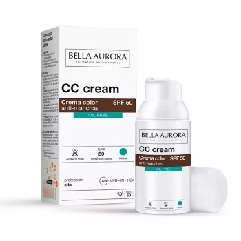 BELLA AURORA CC CREAM anti-stain oil free SPF50 30 ml