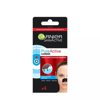 GARNIER PURE ACTIVE CARBON tiras anti-blackhead 4 u