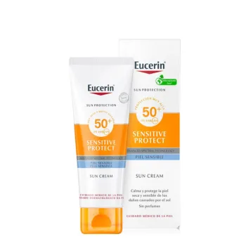 EUCERIN SENSITIVE PROTECT Sonnen Crème Trockene Haut SPF50+ 50 ml