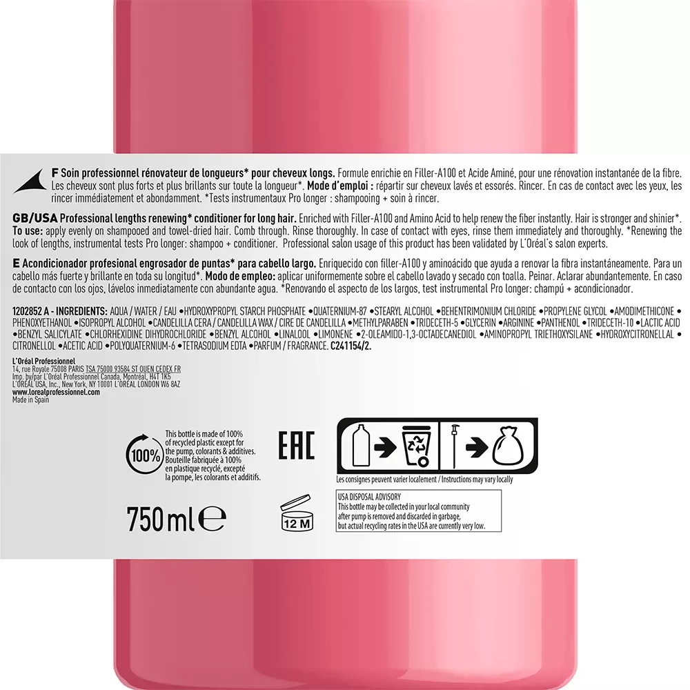 L'ORÉAL PROFESSIONNEL PARIS PRO LONGER conditioner 750 ml L'ORÉAL PROFESSIONNEL PARIS PRO LONGER conditioner 750 ml – Bild 4