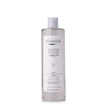 BYPHASSE SOLUCION MICELLAR makeup remover with active carbon 500 ml BYPHASSE SOLUCION MICELLAR makeup remover with active carbon 500 ml