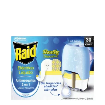RAID FAMILY ANTI-MOSQUITO device + refill 30 nights
