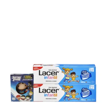 LACER CHILDREN dental gel strawberry duo + gift 2 x 75 ml 2 u