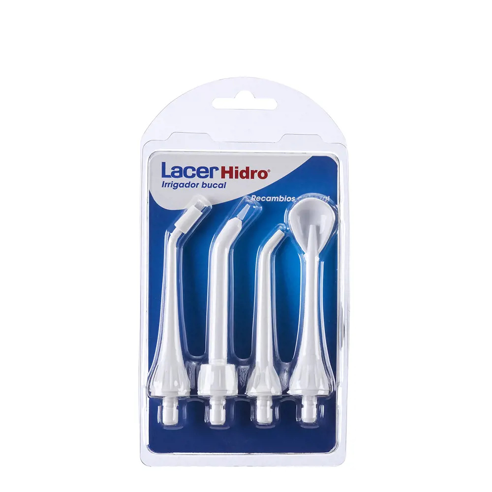 LACER HIDRO ADVANCED oral irrigator head replacement parts 2 units LACER HIDRO ADVANCED oral irrigator head replacement parts 2 Stück