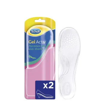 SCHOLL GEL ACTIV heel insoles für daily use #Size 35 - 40.5 1 u