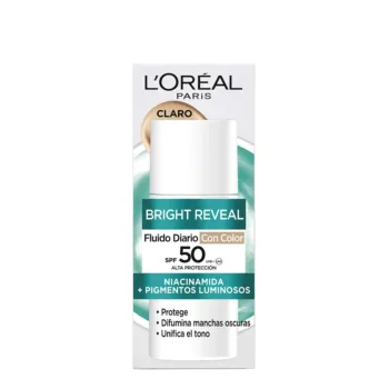 L'OREAL PARIS BRIGHT REVEAL NIACINAMIDE daily fluid SPF50 #clear 50 ml