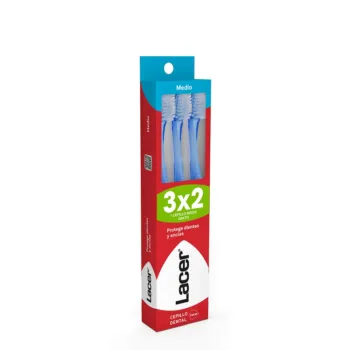 LACER TOOTHBRUSH Mittel Packung 3 Stück