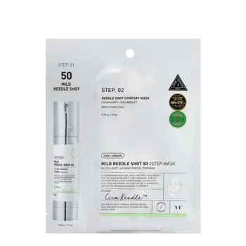 VT COSMETICS VT REEDLE SHOT 50 2-STEP microneedling mask 20g